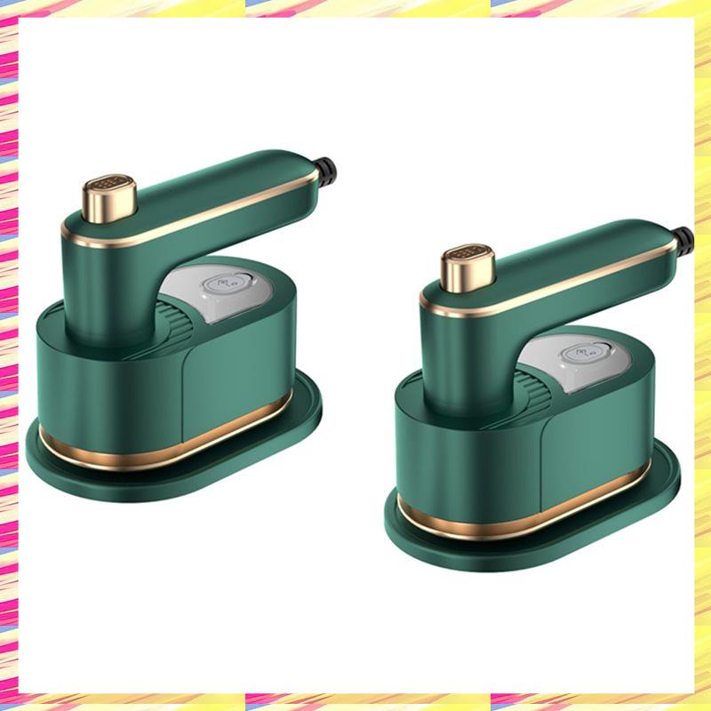 

ABJJ Upgrade Portable Ironing Machine 180°Rotatable Handheld Mini Steam Iron -Clothes Travel Artifact US Plug Green