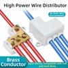 New Spliceable High Power Splitter Conductor Brass Universal Quick Terminal Block Fast Connector Electrical