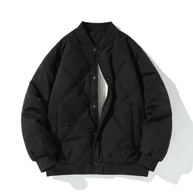 Winter Cotton Clothes Men's American Trend Fleece Thickened Loose Warm Jacket