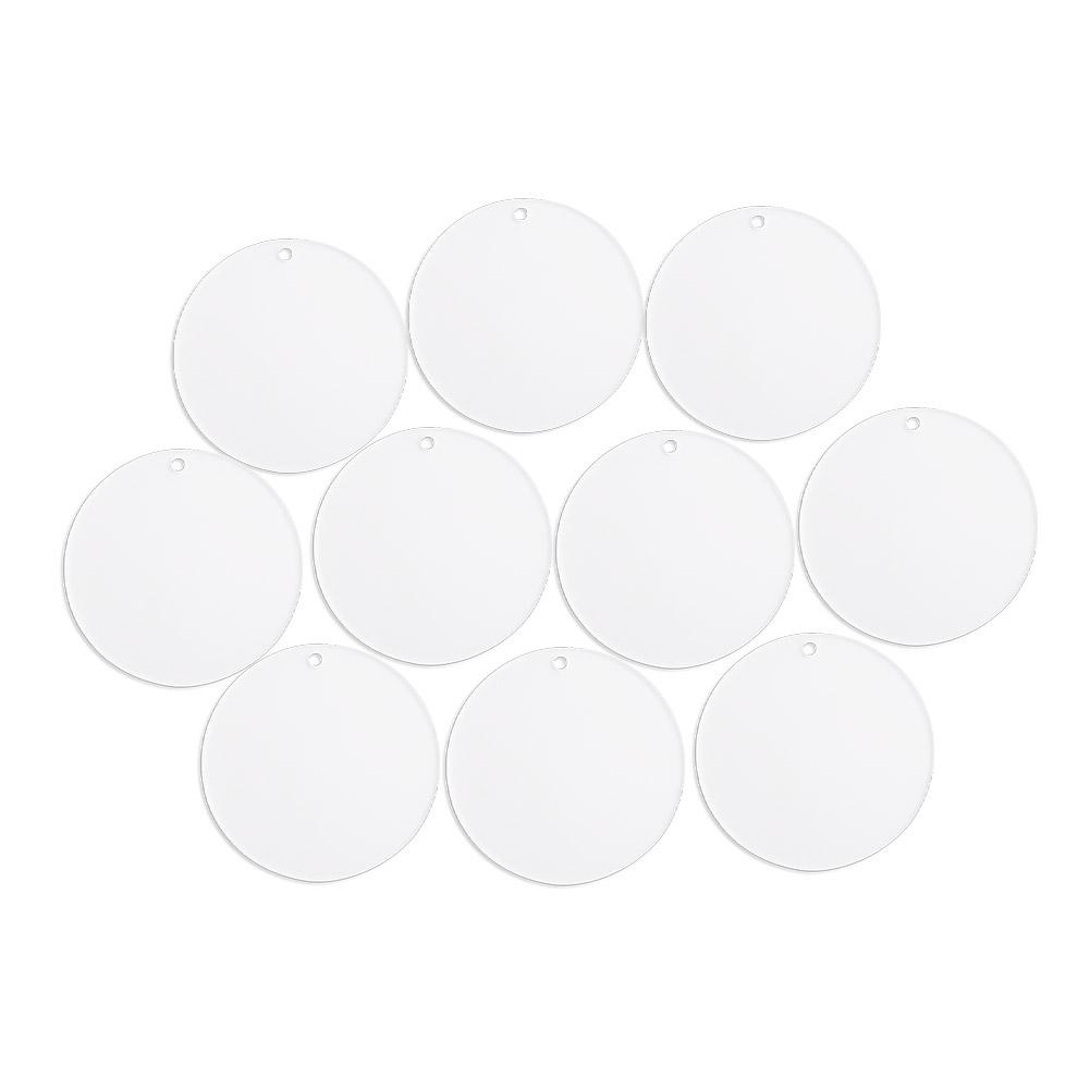Acrylic Acrylic Round Plate Bauble Blank Clear DIY