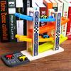 Boy And Girl Gifts Wooden Race Track Car Ramp Racer With 4  Cars Toddler Toy