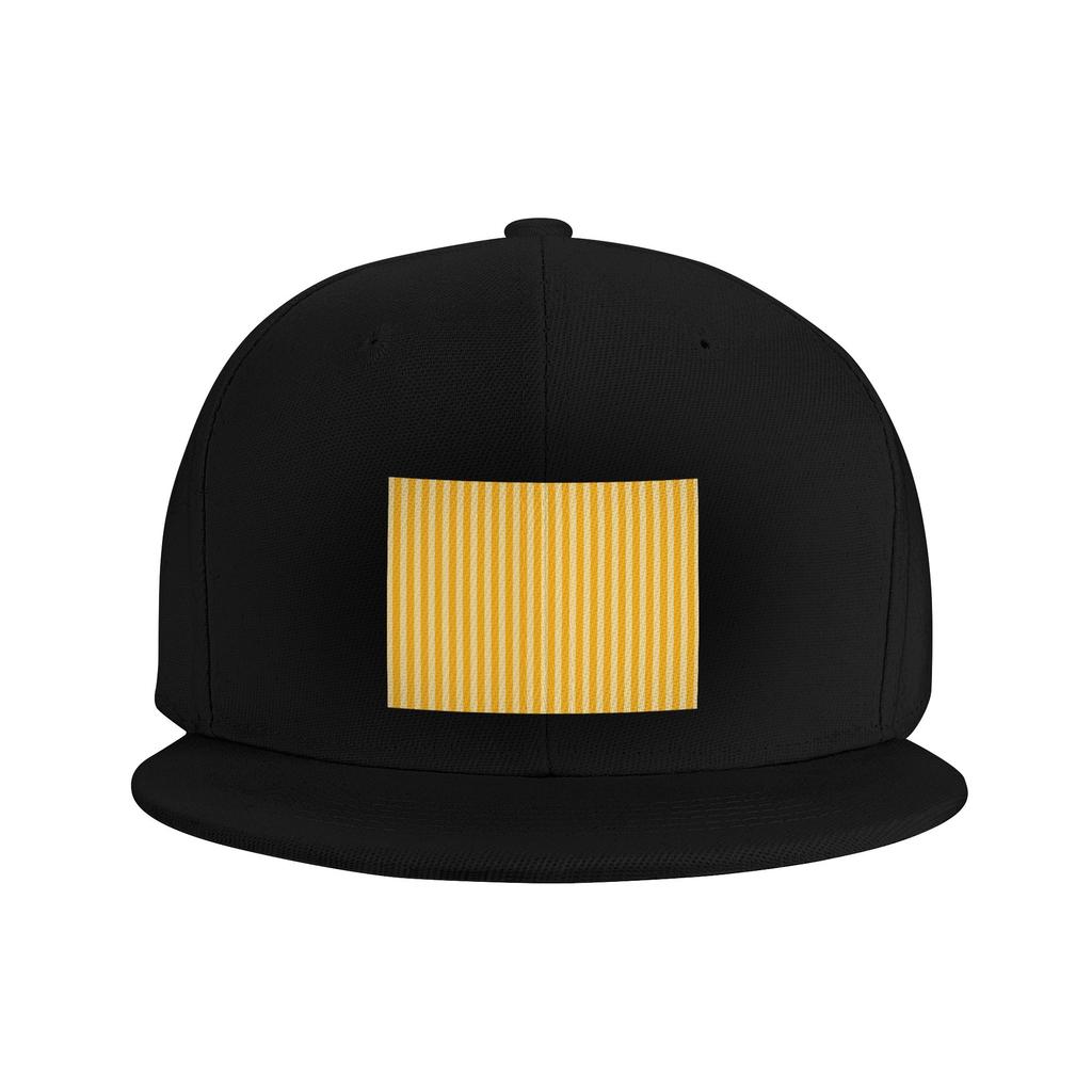 Striped Vertical 2 Yellow Baseball Caps Snapback Fashion Baseball Hats Breathable Casual Casquette Outdoor for Unisex