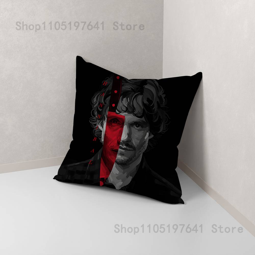 Hannibal Will Graham Pillow Case For Sofa Decor Car Office Room Printing Cushion Cover Decorations And Protector