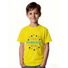 European Size Childrens Round-neck Short-sleeved T-shirt with Unique English Patterns C'EST MARSEILLE BEBE Kids