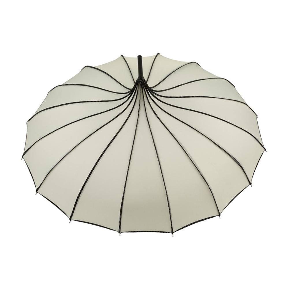 Pagoda Umbrella Vintage Wedding Party Bridal Sun Rain UV Protective Umbrella 16 Bone Pagoda Umbrella Retro Sunshade Umbrella