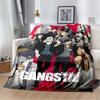Gangsta Anime Nicolas Brown Print Soft Flannel Throw Blanket Lightweight Warm Sofa Couch Bed Home Decor Cover