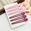 2/6/8pcs Macaron Matte Flat Hair Clip, Premium Set, Gradient, Daily Styling Hair Clip Suitable for Bangs & Braids, Makeup Tool, Hair Parting