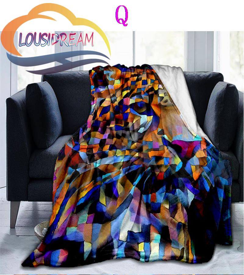 Animal Forest Cheetah Leopard Fluffy Blanket Flannel Warmth Soft Plush Sofa Bed Throw Blanket  Plush Throw Blanket