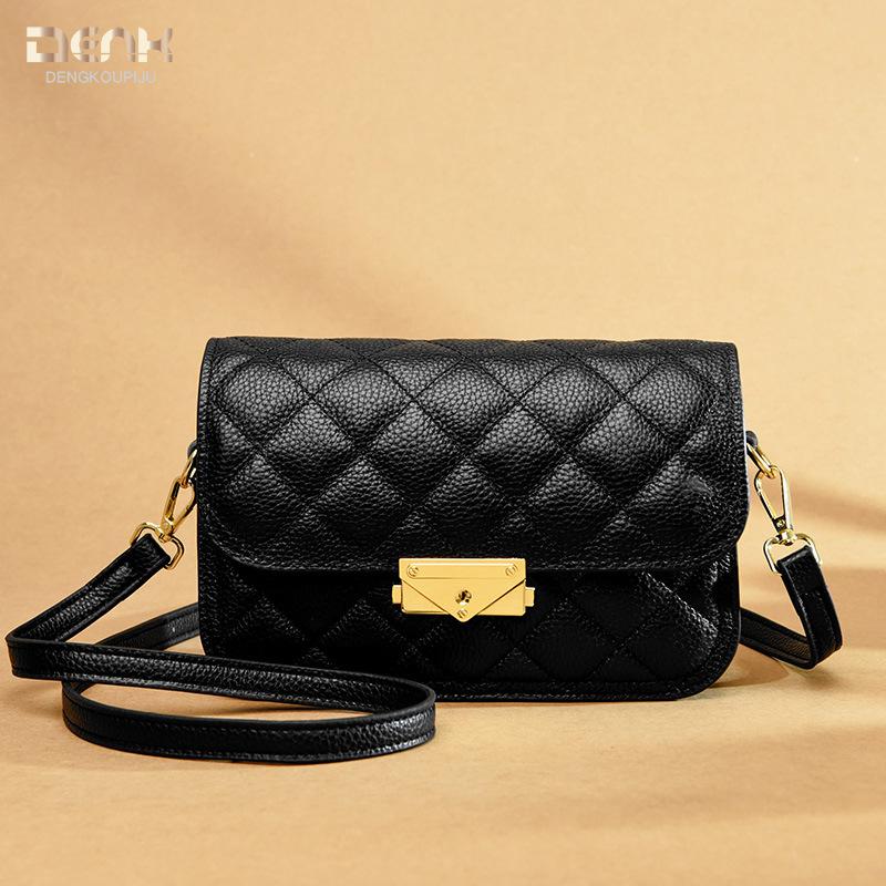 

New design sense gentle bag versatile fashion leather messenger small square bag women s bag