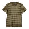 Mens Striped Crew Neck Short-Sleeved T-Shirt