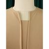 Women V Neck High Waist Solid Pencil Midi Office Commuting Dress