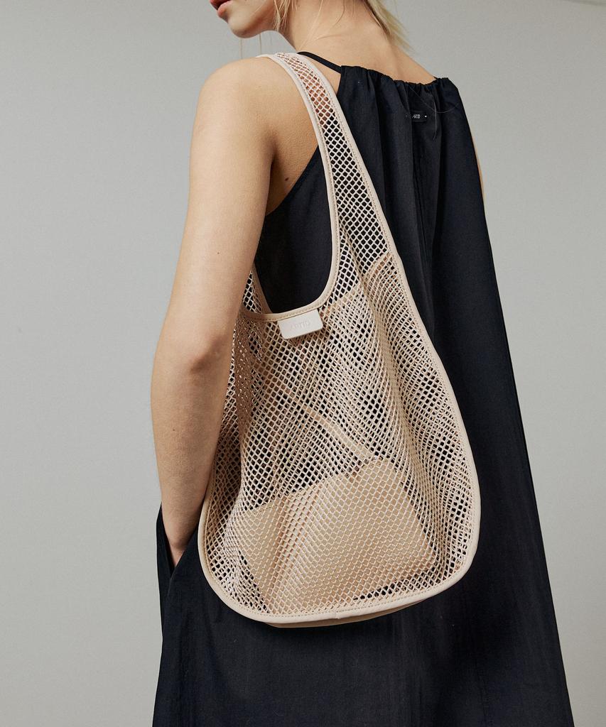 Artid Mesh Tote Bag_Beige