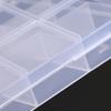 Portable Transparent Storage Box 12/28/40 Grids Plastic Clear Organizer With Cover Box For Jewelry Earrings Screw Nails Parts