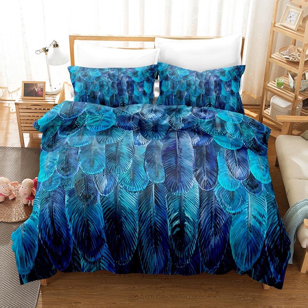 Art Pattern Bedding Sets Comforter Quilt Bed Cover Duvet Cover Pillow Case 2-3 Pieces Sets Kids Adult Size Home Decoration