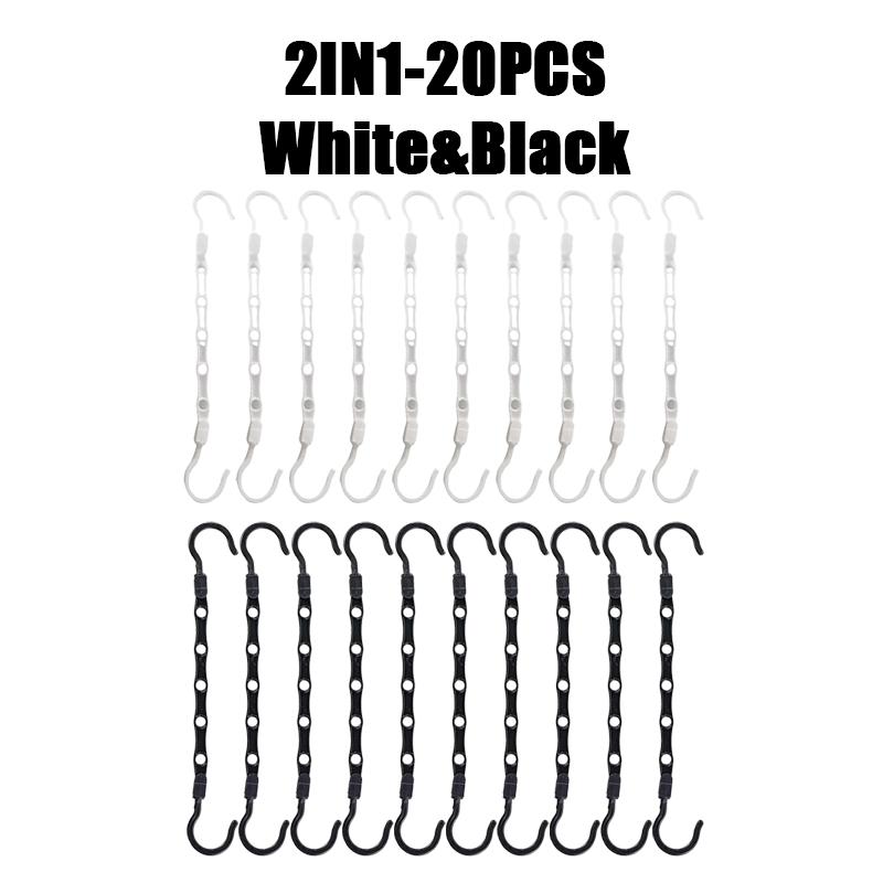 Space Saving Storage Hangers Multifunction Plastic Clothes Racks Rotary Organizer Hangers 5 Hole Magic Closet Wardrobe Organizer