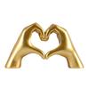 Heart-In-Hand Resin Ornament: Bedroom & Desktop Decor Gift