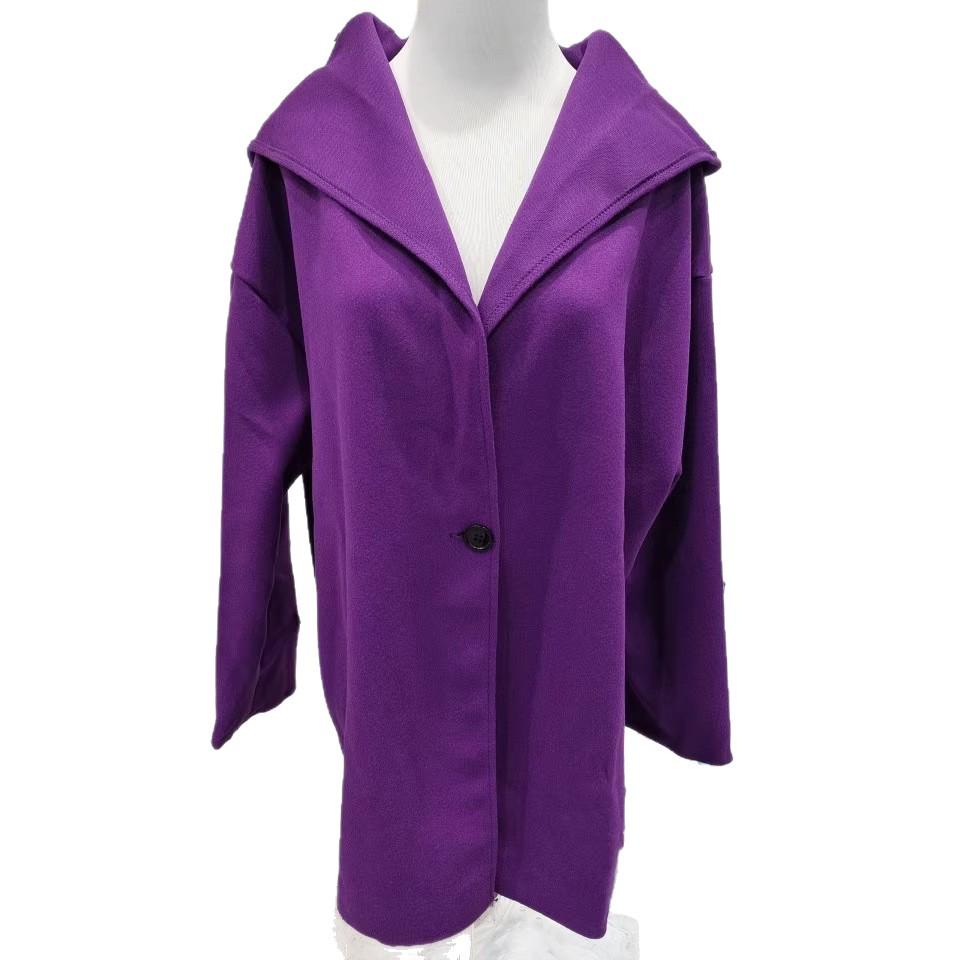 2026 Women's European-Style Hooded Wool Coat - Multi-Color, Mid-Length, Casual Fit for Autumn/Winter