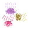 80Pcs Flower Shaped Paper Clips Bulk Mini Colored Bookmarks Clamp with Transparent Box School Suppli