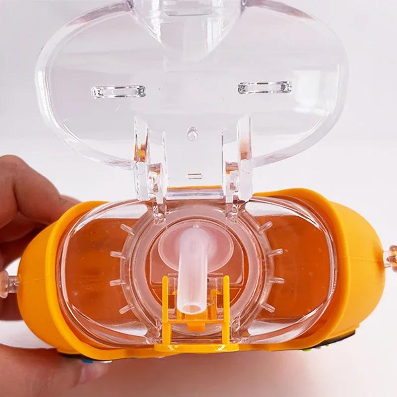 Tazza a forma di ciambella da 380 ml Tazza per alimentazione per bambini con cannucce Belle tazze d'acqua a forma di ciambelle Bottiglia d'acqua per esterni a tenuta stagna del fumetto