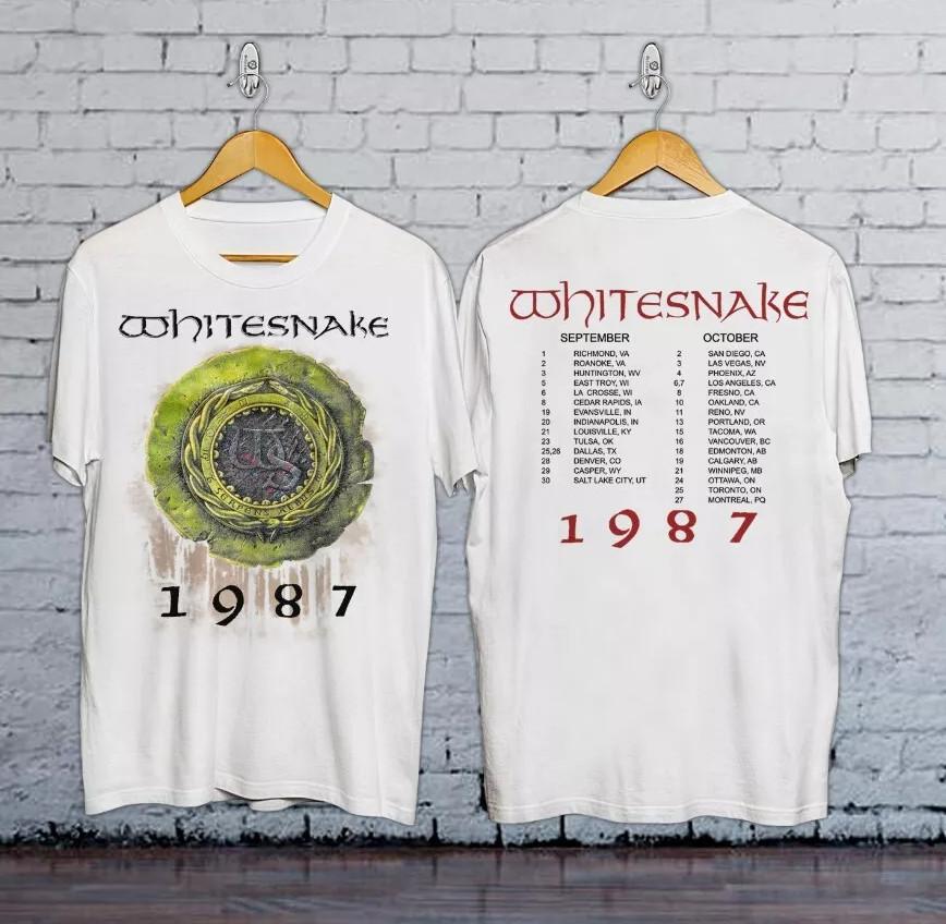 1987 Whitesnake Tour T-shirt Cotton Unisex Size S5XL M