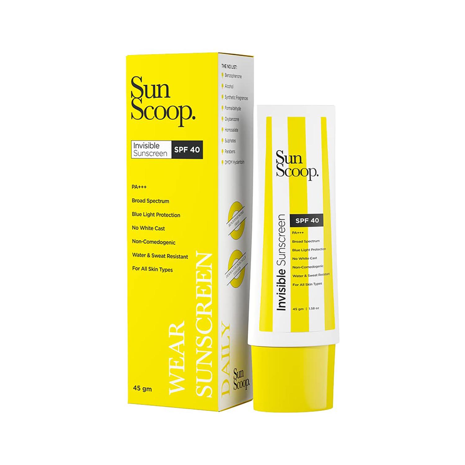 

Солнцезащитный крем-невидимка SunScoop SPF 40 PA+++ | Нет белого оттенка | Гелевый солнцезащитный крем | Прозрачный и легкий, устойчивый к воде и поту | 45г