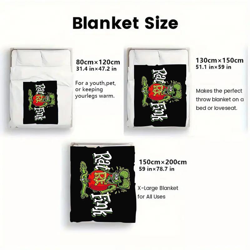 Fink 2D Flat Pattern Flannel Blanket High quality All Seasons Warmth and Comfort Perfect for Christmas Gifts.MMT0918608