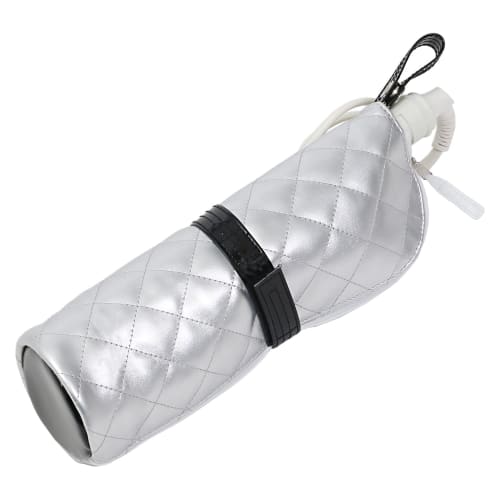 Astro Hair Iron Case, Silver, Heat-Resistant, Hair Iron Storage Pouch with Tray, Portable and Hangable, 821-54, Medium