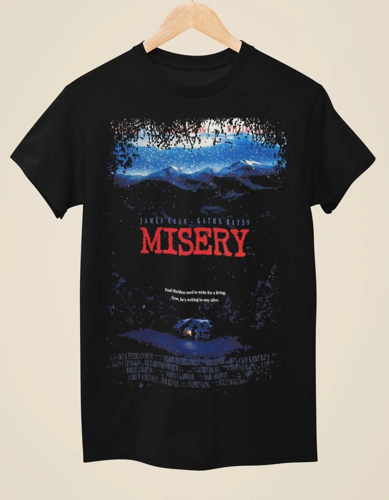 Misery Movie Poster Inspired Unisex Black TShirt S