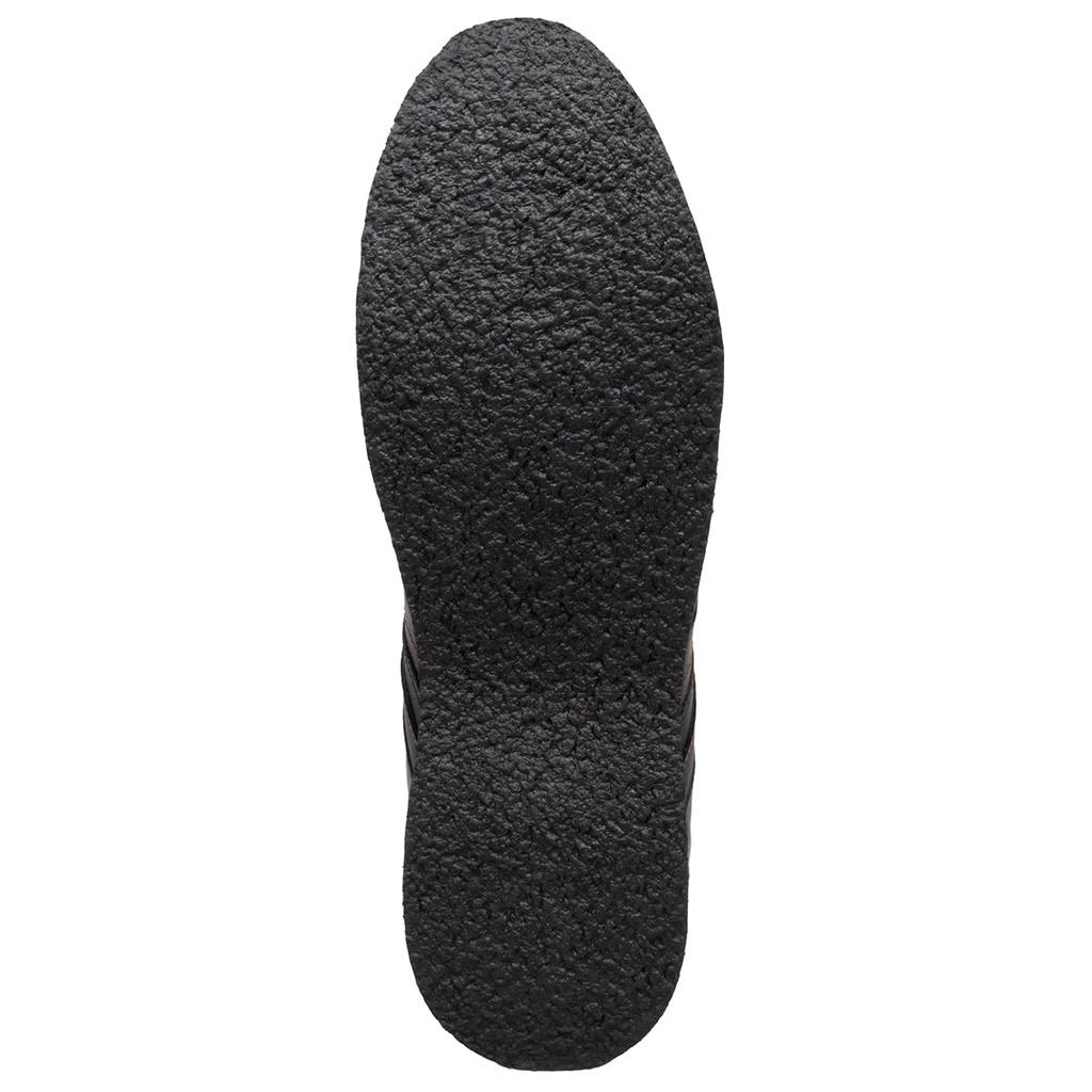 Edwin Waterproof Casual Leather Retro Classic Round Size Men's Shoes, Sneakers, Lightweight, Wingtip, Style, Waxed, Laces, Black, 28.0 (edm4208u)