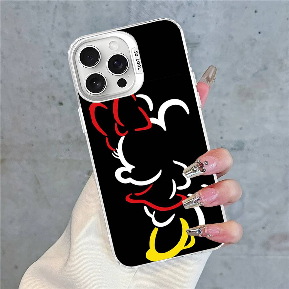 

M-Minnie M-Mickey Phone Case For iPhone 17 Air 16 15 14 13 12 11 Pro Max Color Hard Cover iPhone 17pro max