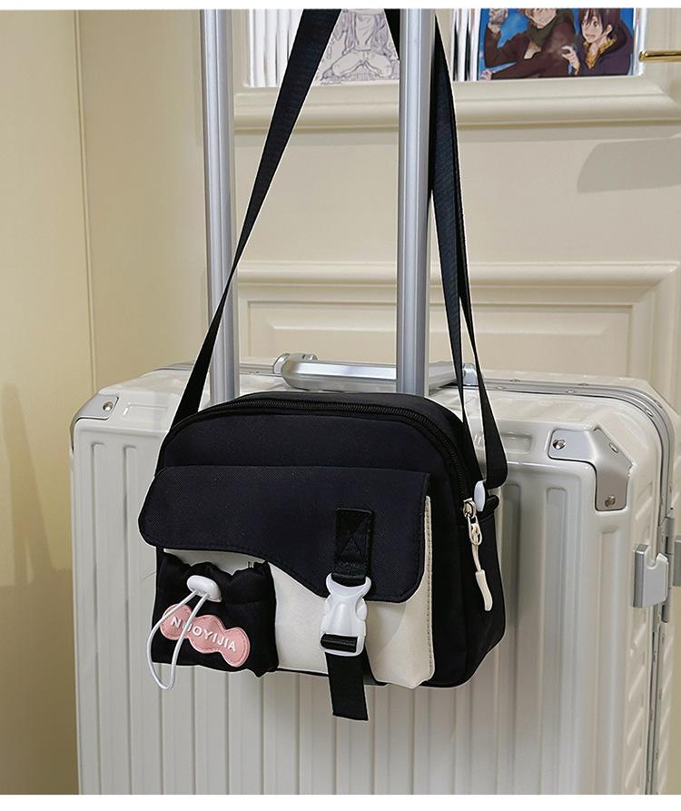 Schoolbag Sweet and Simple Matching Color Backpack Mori High Value Versatile Messenger Bag Casual and Lightweight Waterproof Shoulder Bag