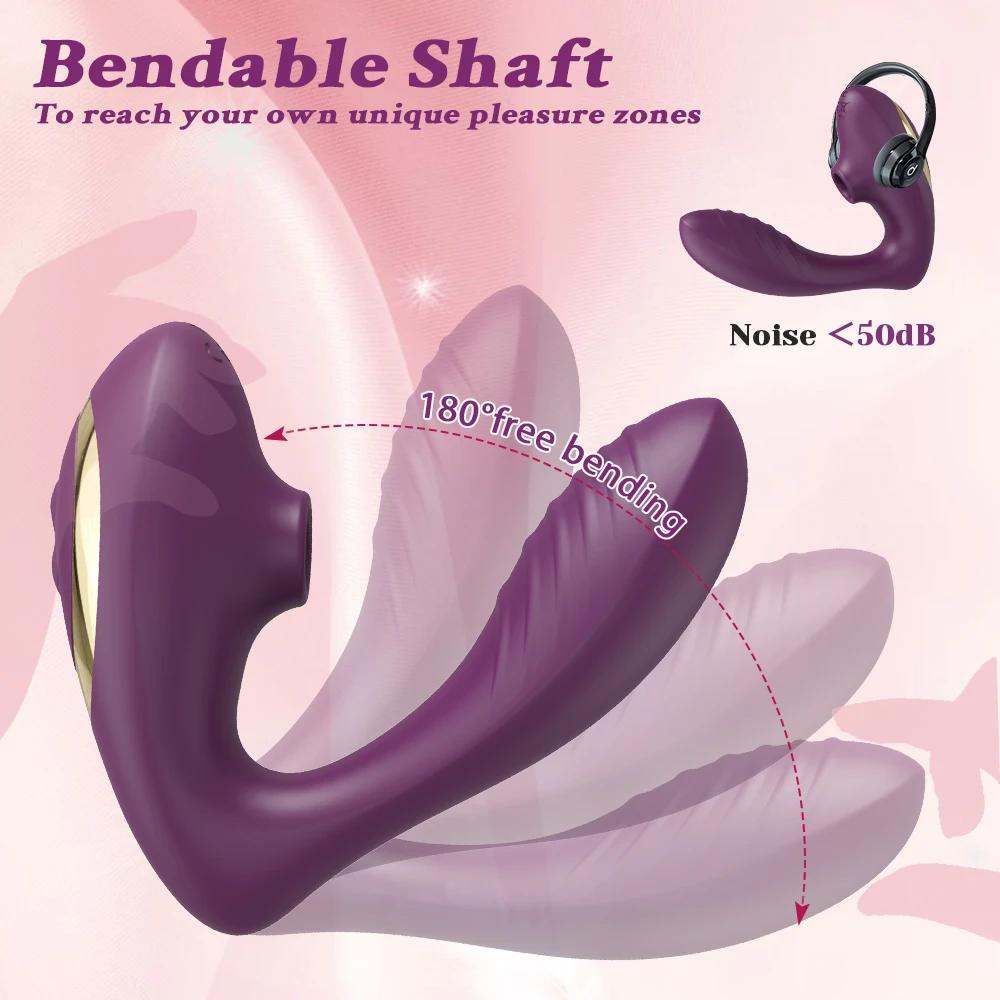 Clit Sucker Vibrator for Women Vagina G-Spot Vibrator Clitoris Stimulator Female Masturabtor Adult Goods Sex Toy for Women Dildo