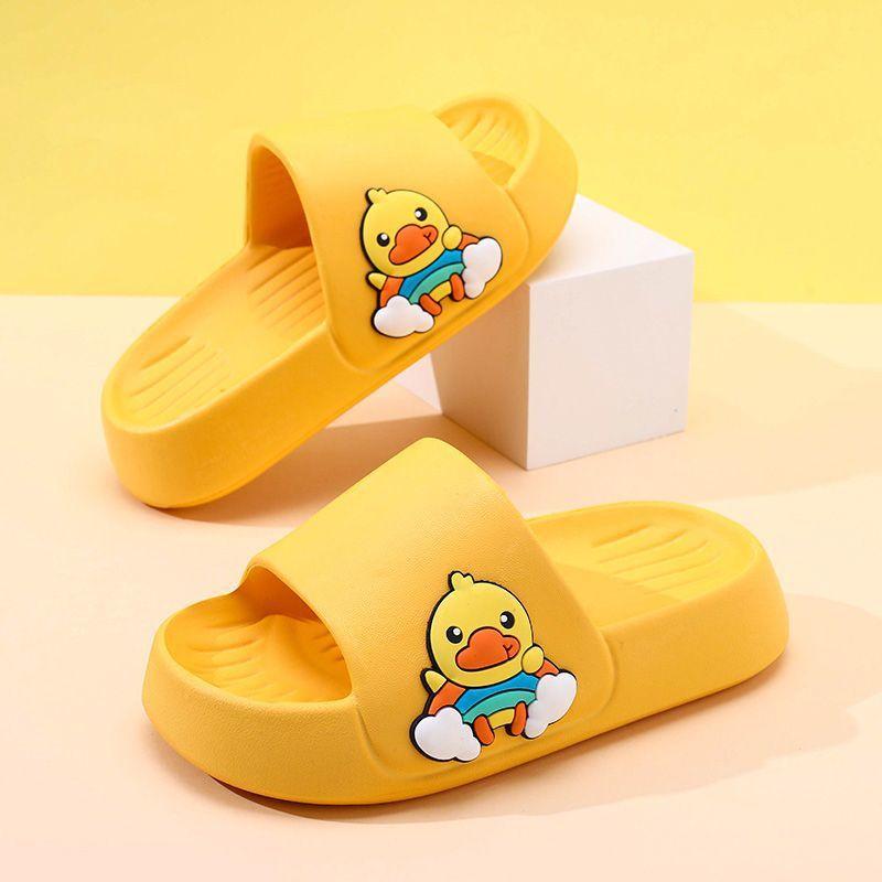 

Yellow Charming Duck Bath Slippers For Kids Cozy And Nonslip For Home And Outdoor Wear 3031 жовтий