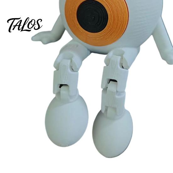 Office Table Ornament Articulated Eye Fidget Toy, 3D Printed Halloween Eyeball Figurine with Movable Joints, Whimsical Home Flexible Spooky