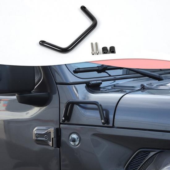 Black Front Hood Side Angle Talled Grab Handle for Jeep Wrangler JL JT 2018+