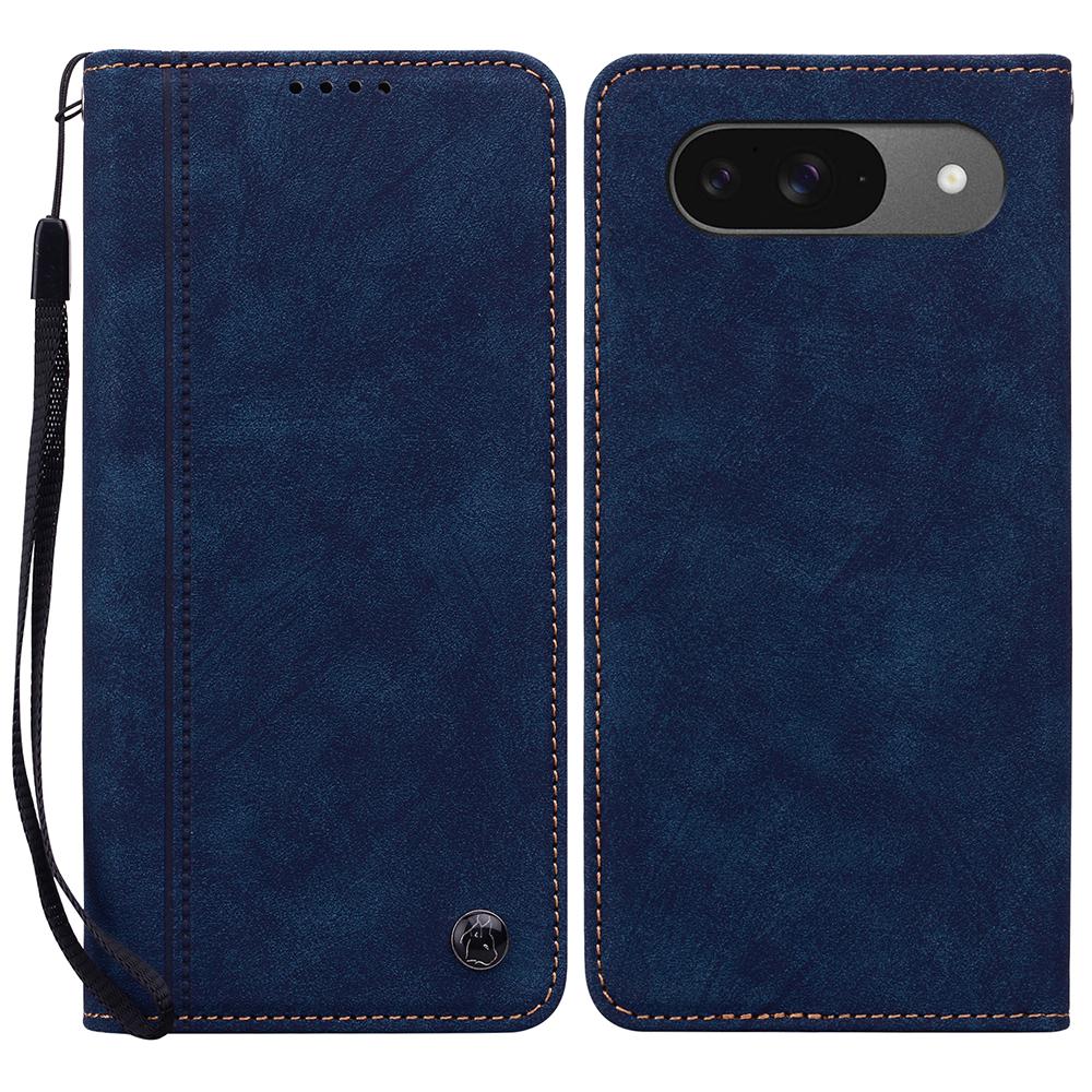 Phone Case For Google Pixel 10 Pro/9/9 Pro Lines Pattern Wallet Leather Cover with Strap