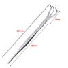 2-in-1 Bonsai Tweezers Mini Gardening Rake Soil Farming Tool Stainless Steel Root Rake  Loosen Soil