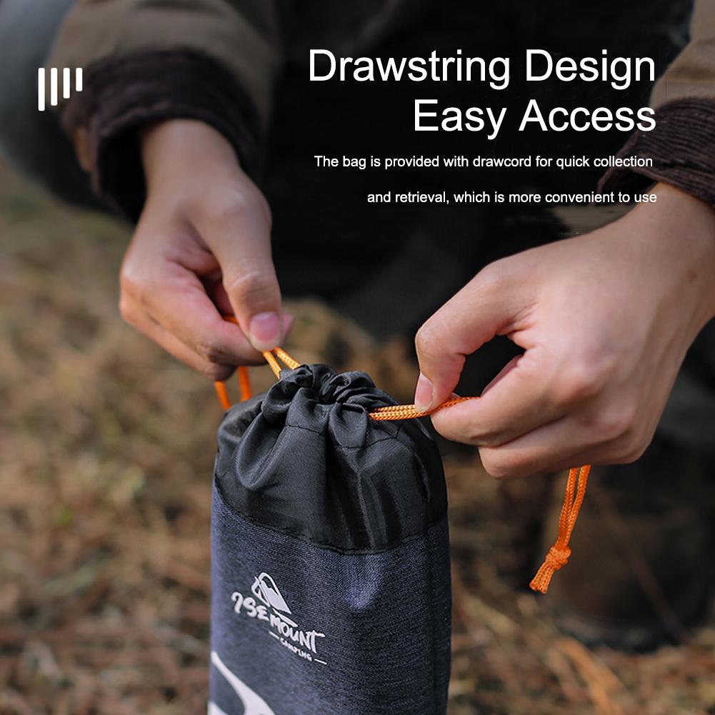 Oxford Cloth Camping Tent Stake Bag Portable Tent Nail Hammer Storage Bag Drawstring Outdoor Camping Tools Tent Accessories