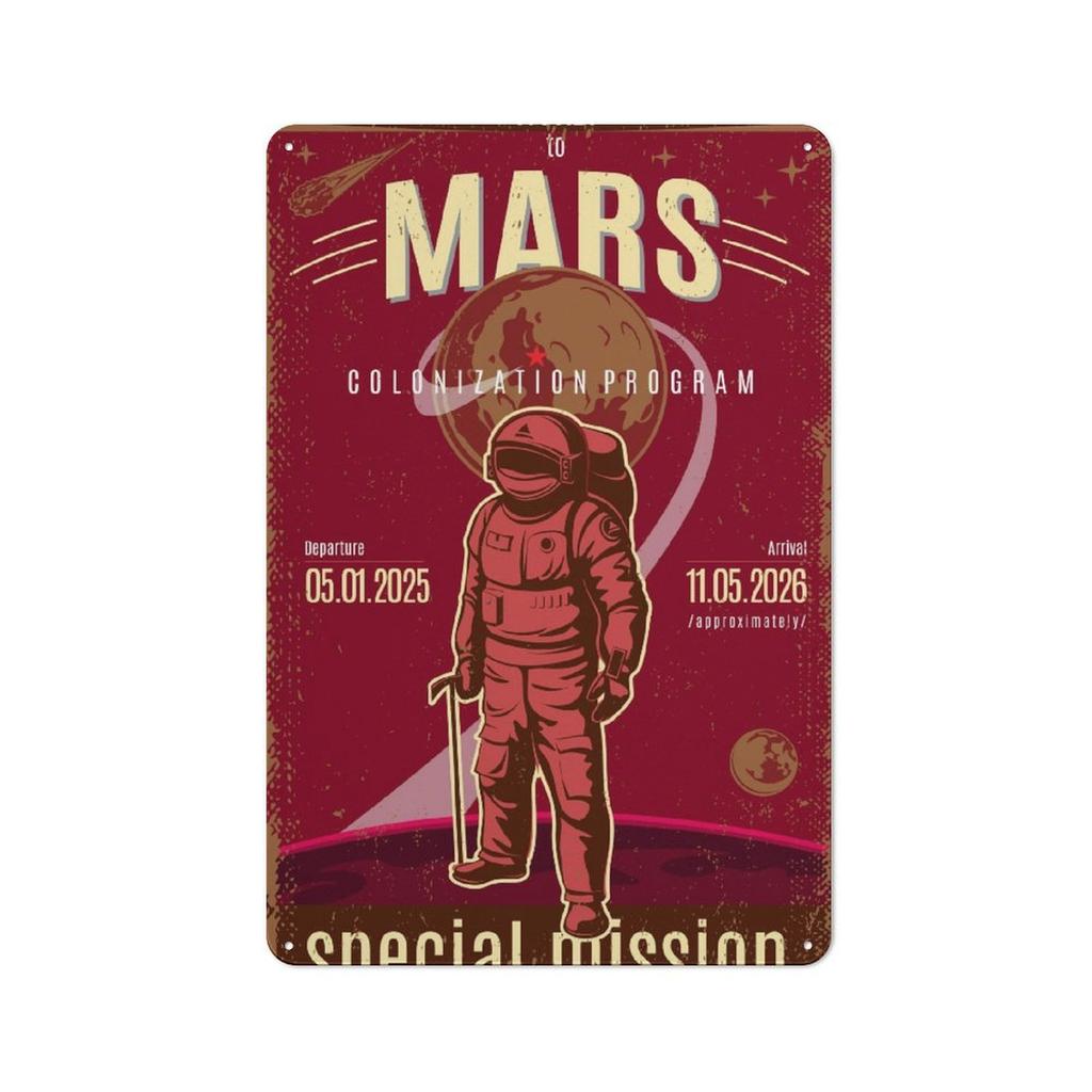 1 Stück Rustikales Gealtertes Blechschild mit Klassischem Rost-Finish für die Innenwanddekoration, Wählen Sie zwischen 20x30cm oder 30x40cm