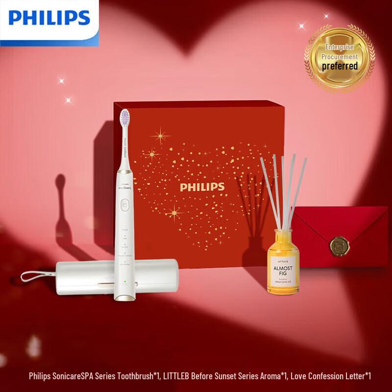 

Philips Sonic Electric Toothbrush & Floral Diffuser Gift Set CN plug (adapter included)