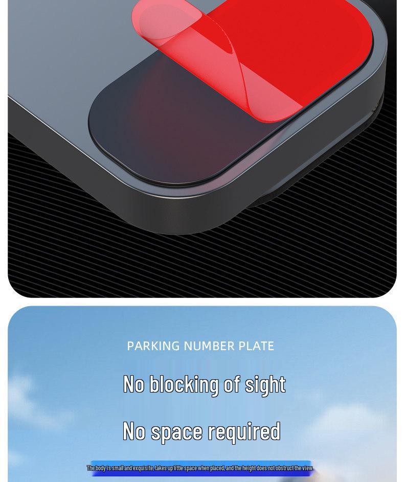 Denza D9 Temporary Parking Number Plate for Cars - Interior Phone Display