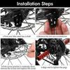 Bicycle Rear Foot Pegs Mountain Bike Rocket Footrest Universal Rear Seat Pedal Platform Non-Slip Standing Footpeg Aluminum Alloy