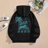 Women's All-Season Palm Tree & Wave Beach Hoodie
