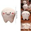 Cute Short Plush Cartoon Tooth Pillow For Kids, Soft And Comfortable On The Sofa