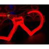 6Pcs Glowing Heart LED Glasses Night Event Party Supplies Reusable Bright Light Comfort Safe Materials