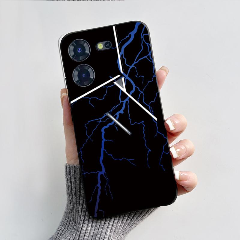 For Tecno Pova 5 Pro Case Cover Shockproof Black Wukong Phone Cases For Tecno Pova 5 Silicone Back Cover Pova5 Pro Bumper Fundas