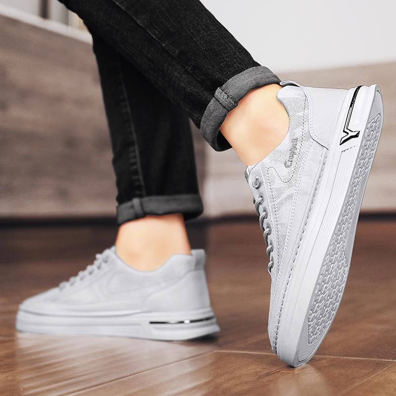 Menn Mote Fritid Lav Topp Skateboardsko Gutter Komfortable Sneakers Mannlige Studenter Trendende Myk Såle Klassisk Pustende Gym Sklisikker