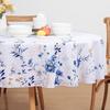 Floral Tablecloth Oval, Watercolor Wildflower Table Cloth, Spring Summer Waterproof Polyester Fabric Wrinkle Free Tablecloths for Outdoor, Picnic,