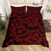 Happy Halloween Duvet Covers Queen King Size Lightweight Quilt Cover With 2 Pillowcases Horror Themed Bedding Sets No Comforter