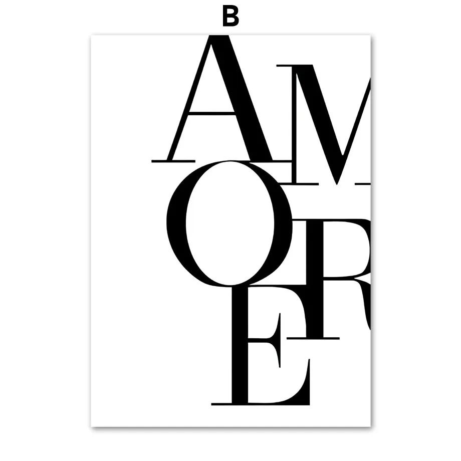 Minimalistische Linien-Paar-Kuss-Wandkunst, Nordische Poster und Drucke, Leinwandbild, Bilder für Wohnzimmer-Dekoration, Schwarz und Weiß